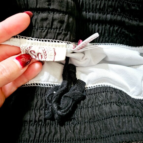 SO Womens XL Black & Gray Athletic Running Shorts With Liner ~S72.4 - Picture 4 of 6